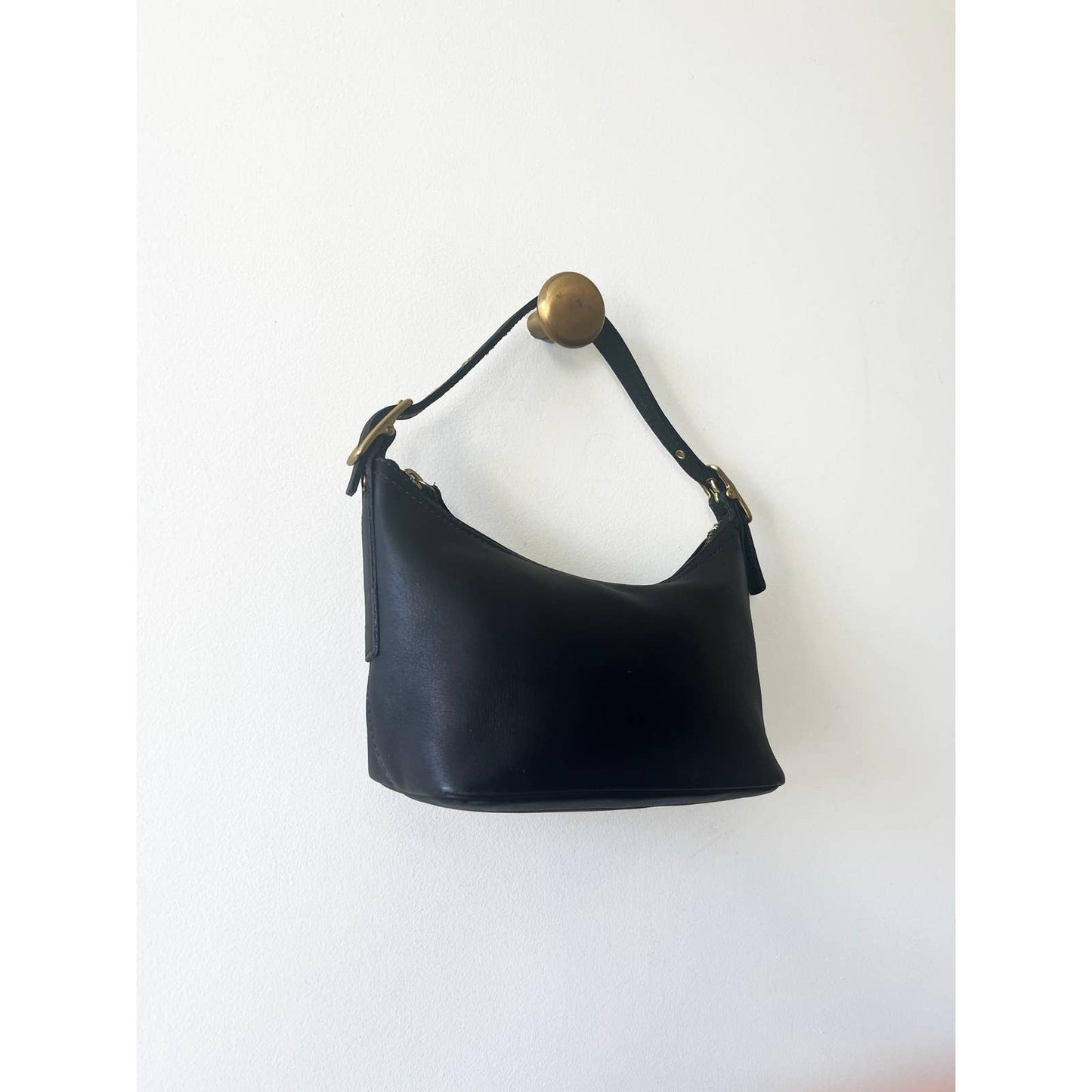 Vintage 90s Black Coach Mini Handbag