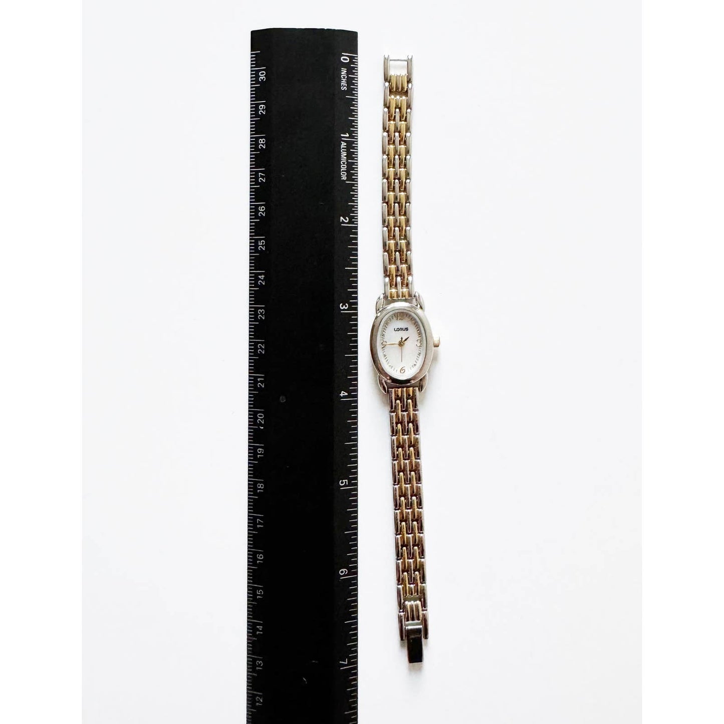 Vintage Two Tone Watch with Oval Face | Lorus