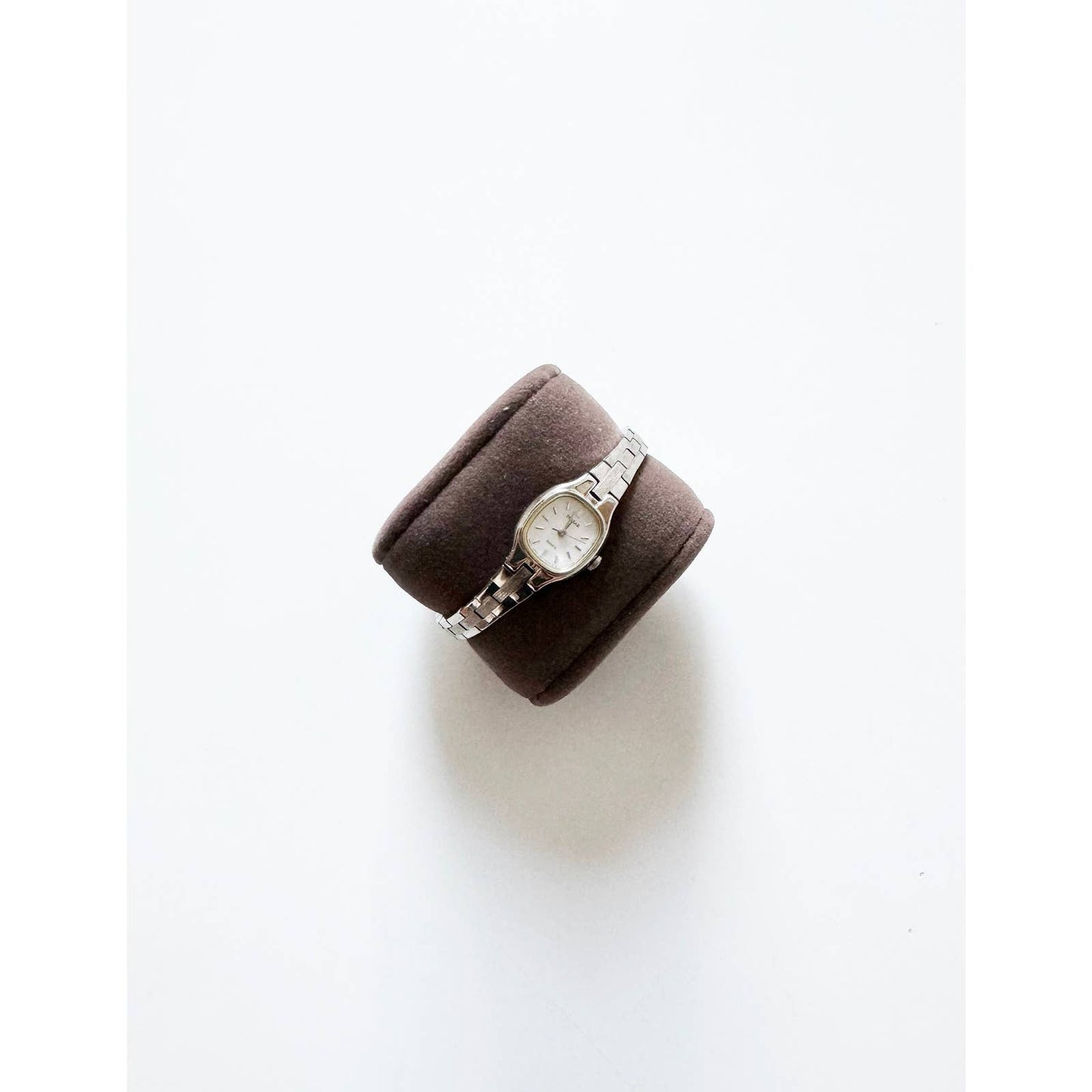 Vintage 90s Small Silver Watch with Square Face | Pulsar