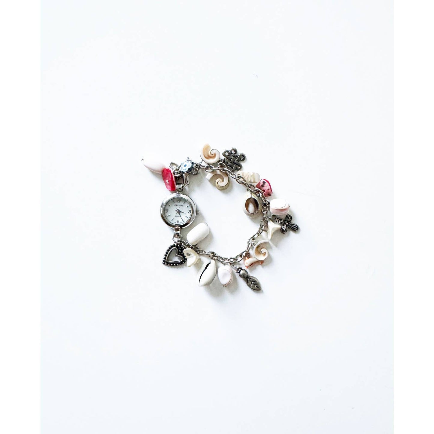 Vintage Silver Charm Bracelet Watch | Gruen