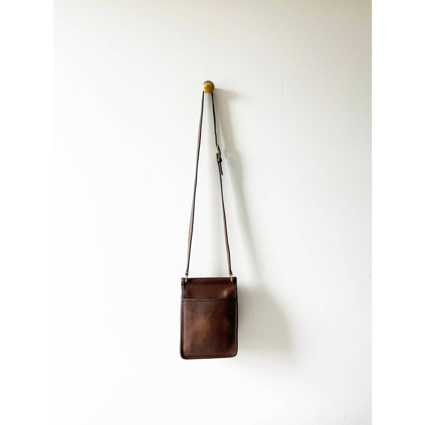 Vintage Coach Beige Murphy Bag | Small Leather Crossbody Bag No 9930