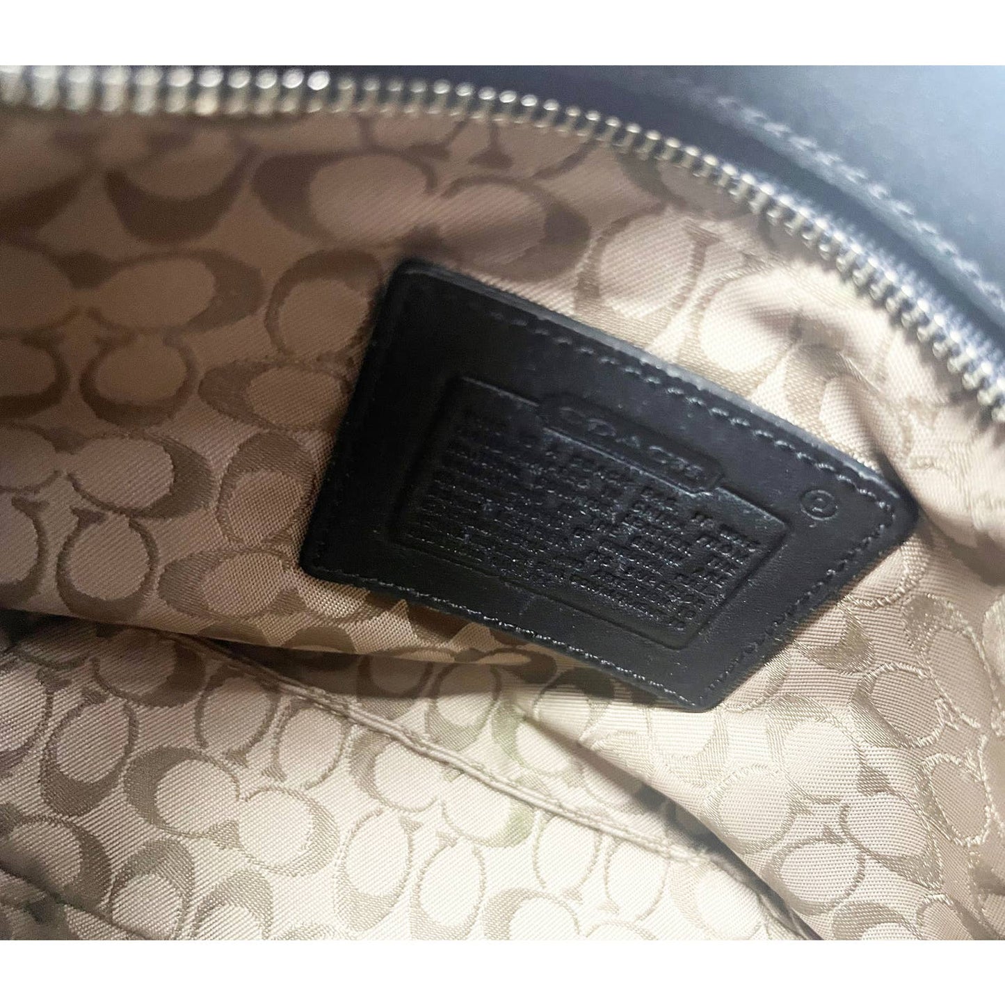 Vintage 90s Black Coach Mini Handbag