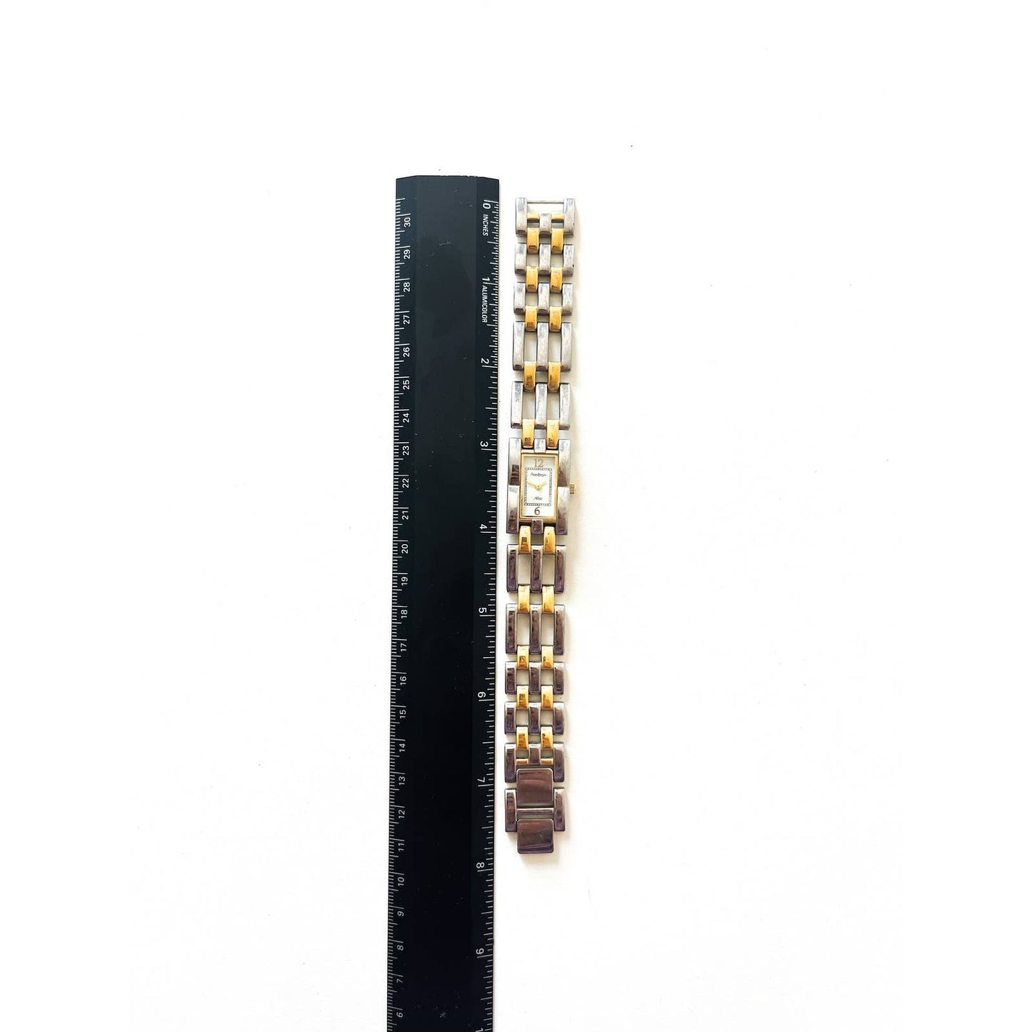 Copied - Vintage Gold & Silver Two Tone Link 90s Bracelet Watch