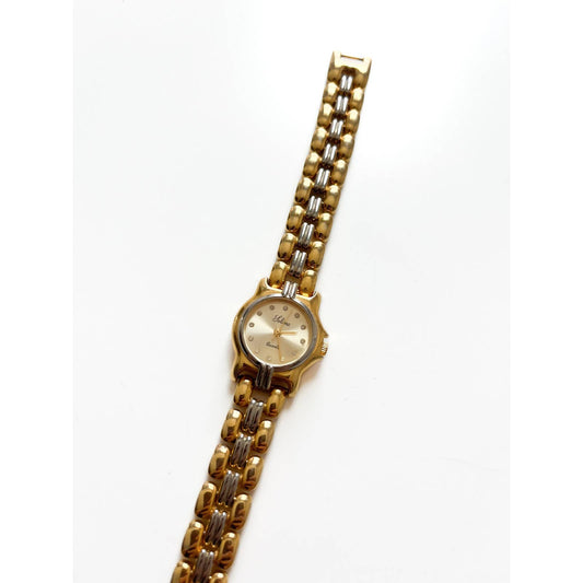 Vintage Gold Two Tone Bracelet Watch