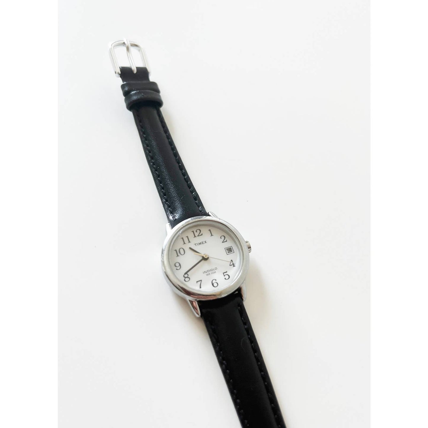 Vintage Leather Timex Watch with Silver Details | New Band and Battery