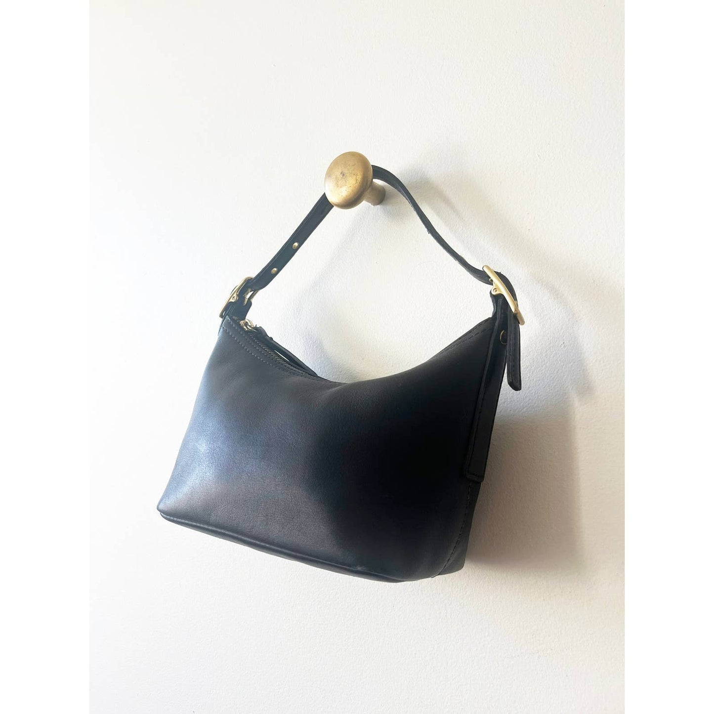 Vintage 90s Black Coach Mini Handbag