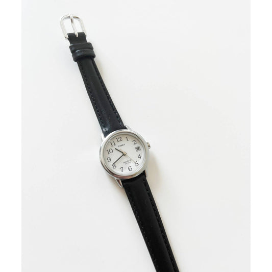 Vintage Leather Timex Watch with Silver Details | New Band and Battery