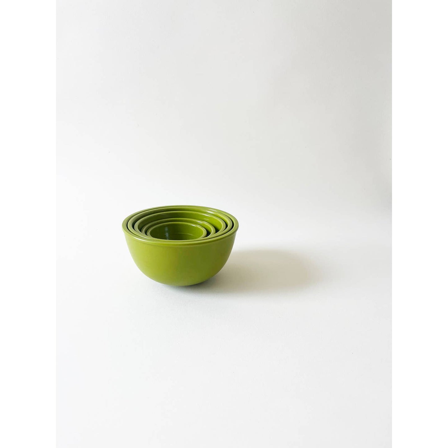 Vintage Small Green Measuring Stacking Bowls