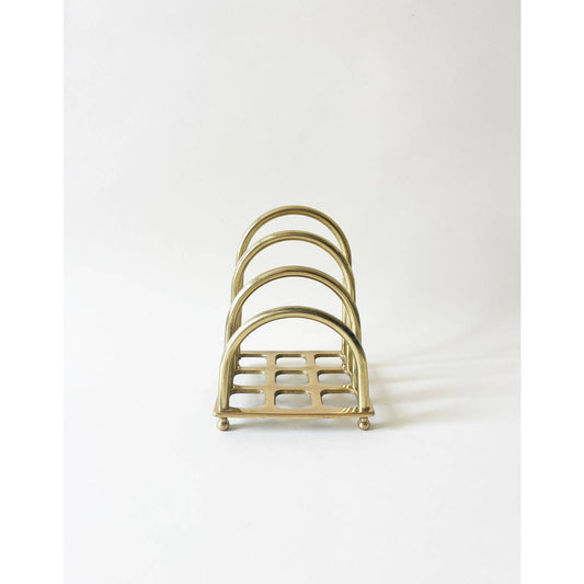 Vintage Brass Arch Letter Holder Minimalist Modern Paper Divider