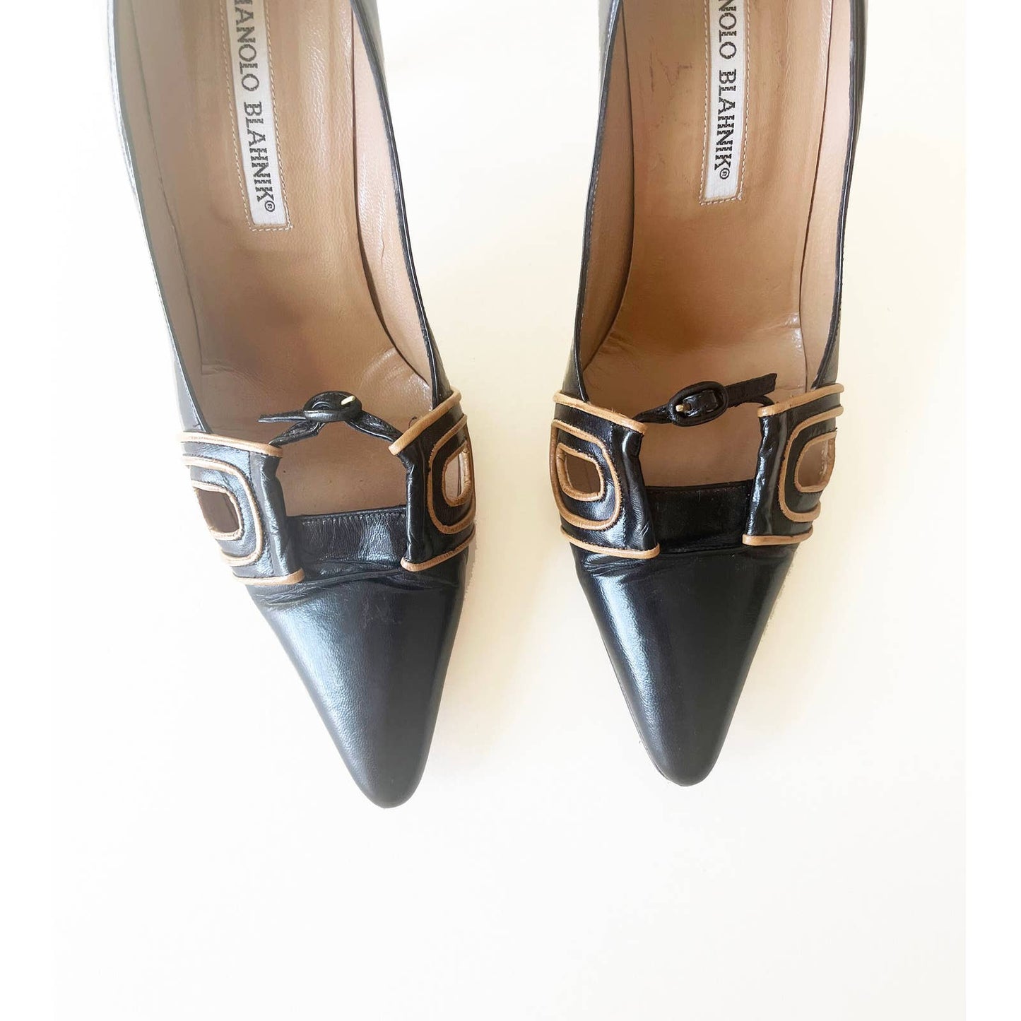 Vintage Manolo Blahnik Heels with Buckle Detail | Size 7 US