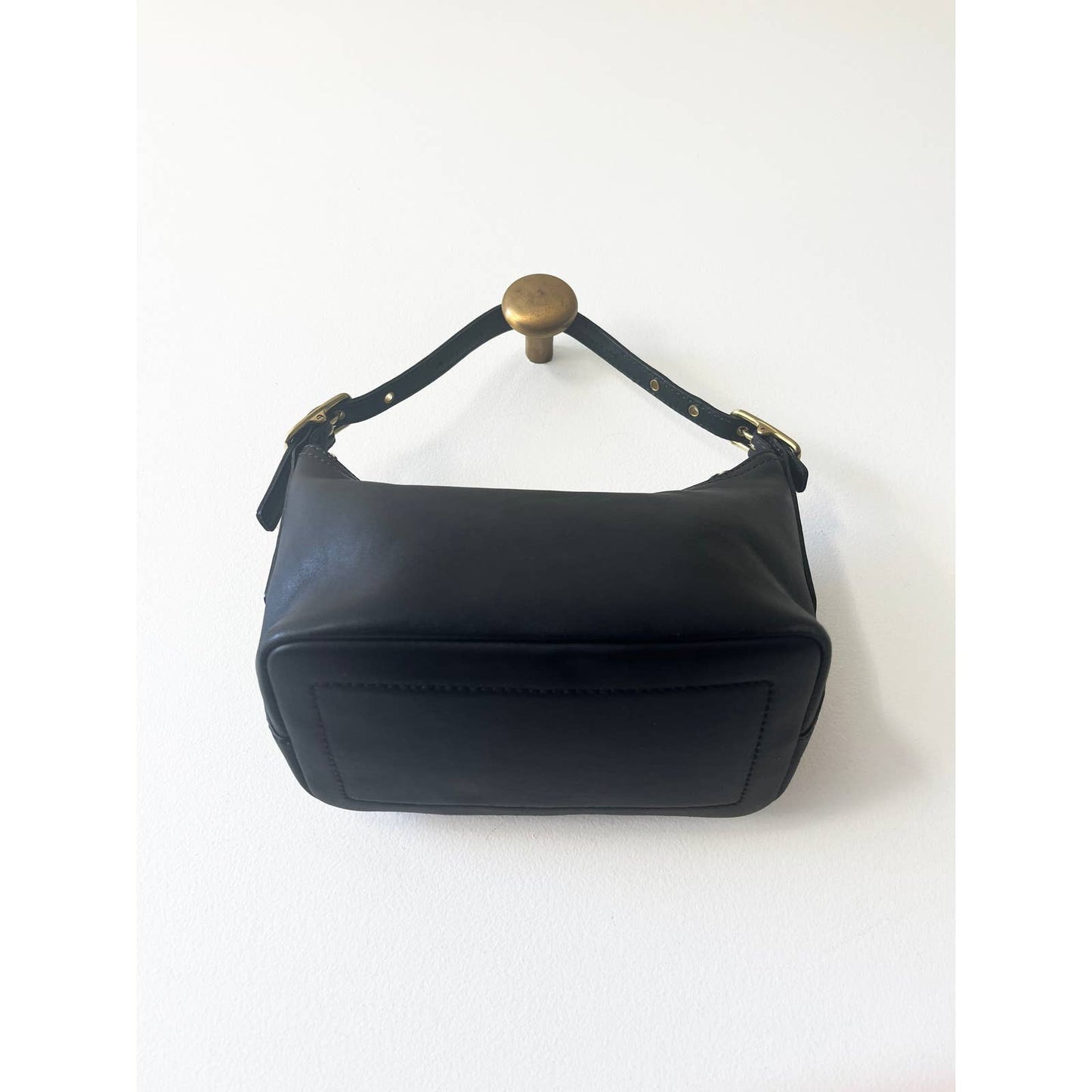 Vintage 90s Black Coach Mini Handbag