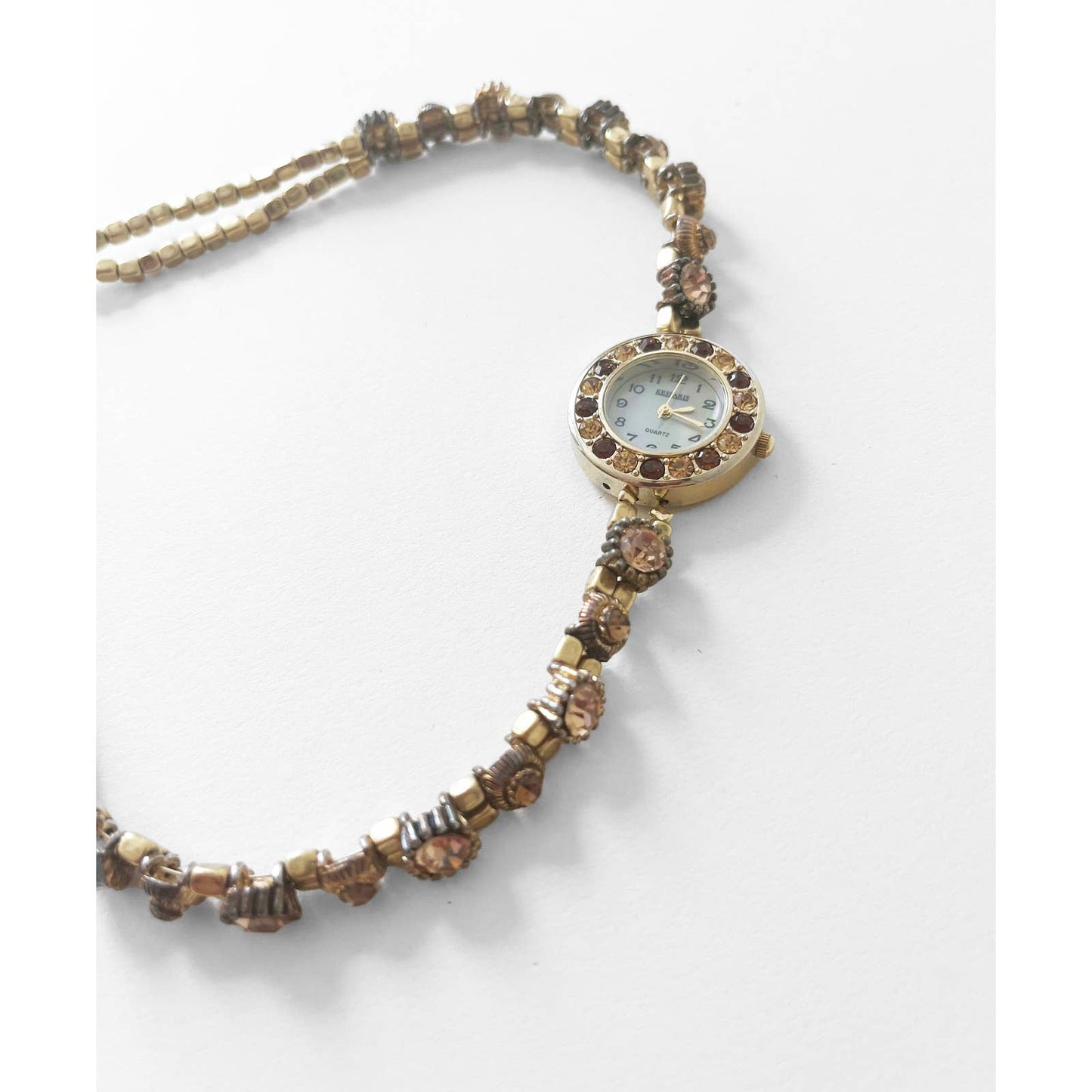 Watch Necklace | Vintage One of a Kind Watch Choker with Brass Details