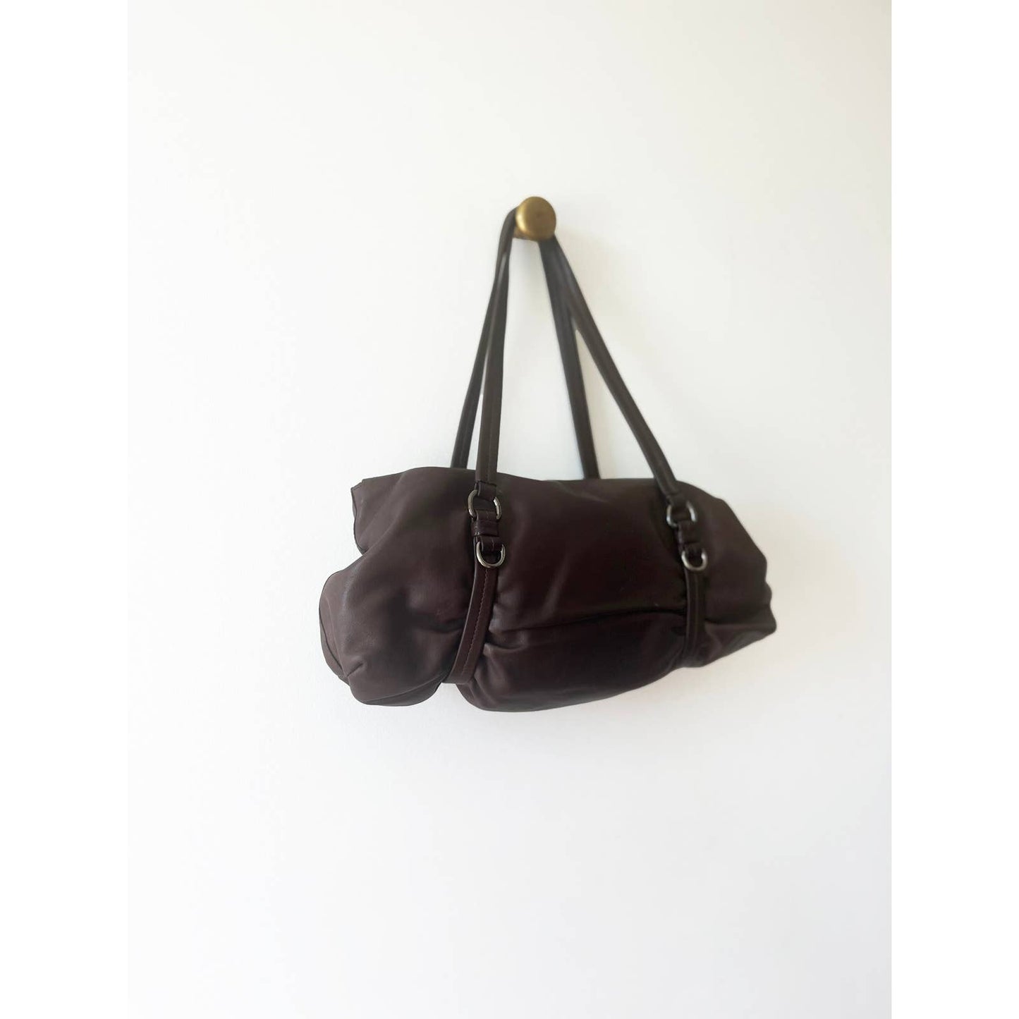 Vintage Scrunch Prada Napa Leather Bag
