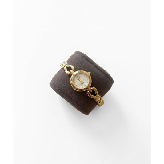 Vintage Gold Watch with Pearl Face