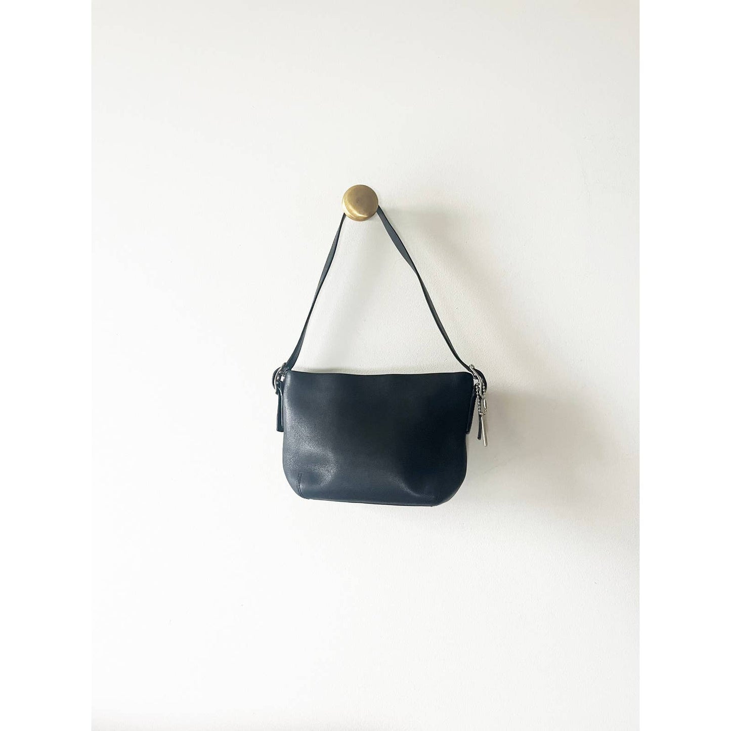 Vintage 90s Black Coach Mini Handbag