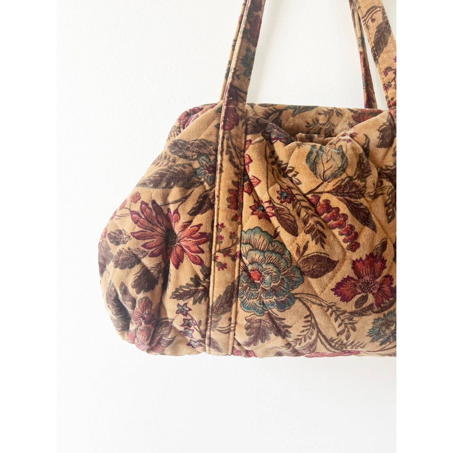Vintage Velvet Floral Large Handbag | Richmark Purse