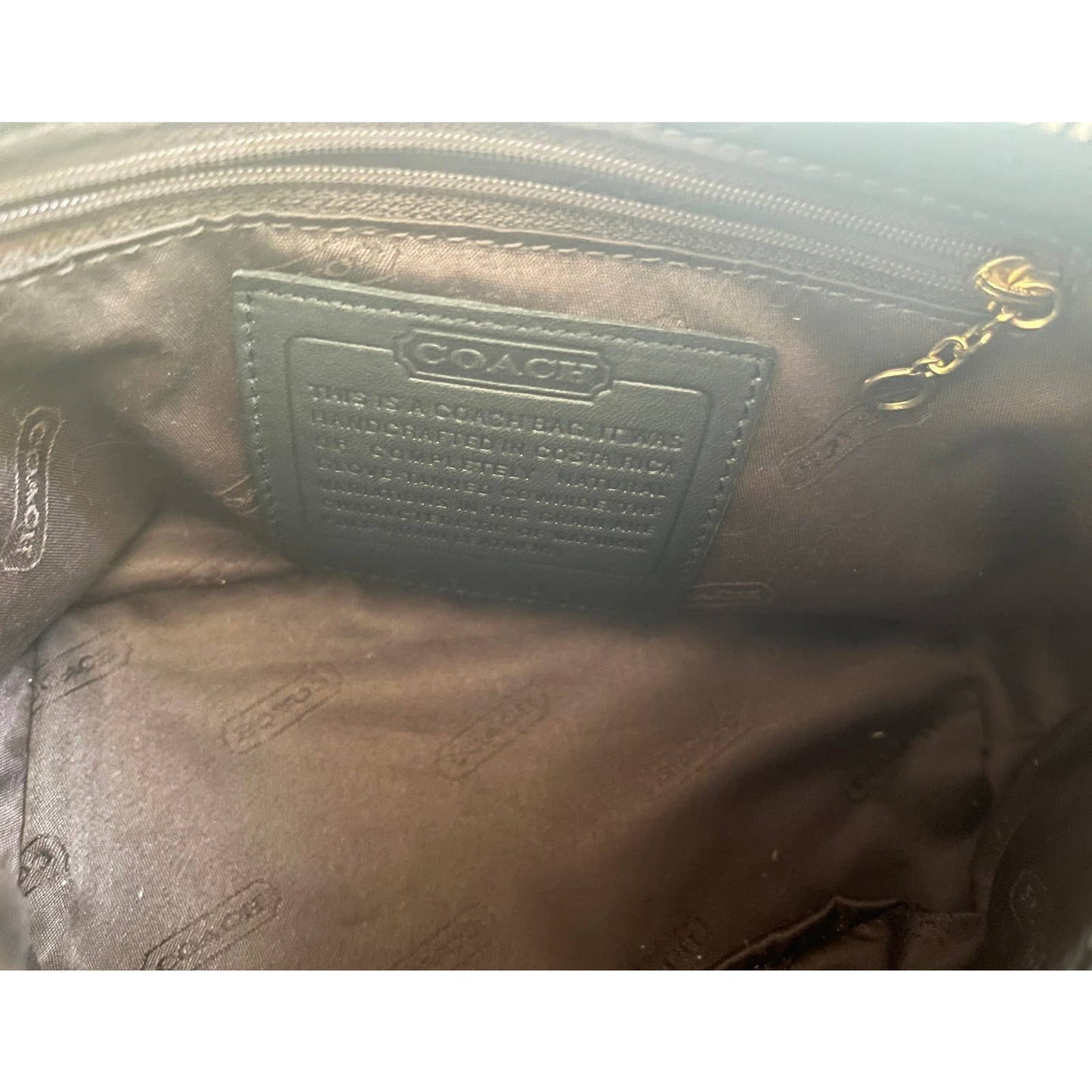 Vintage 90s Black Coach Mini Handbag