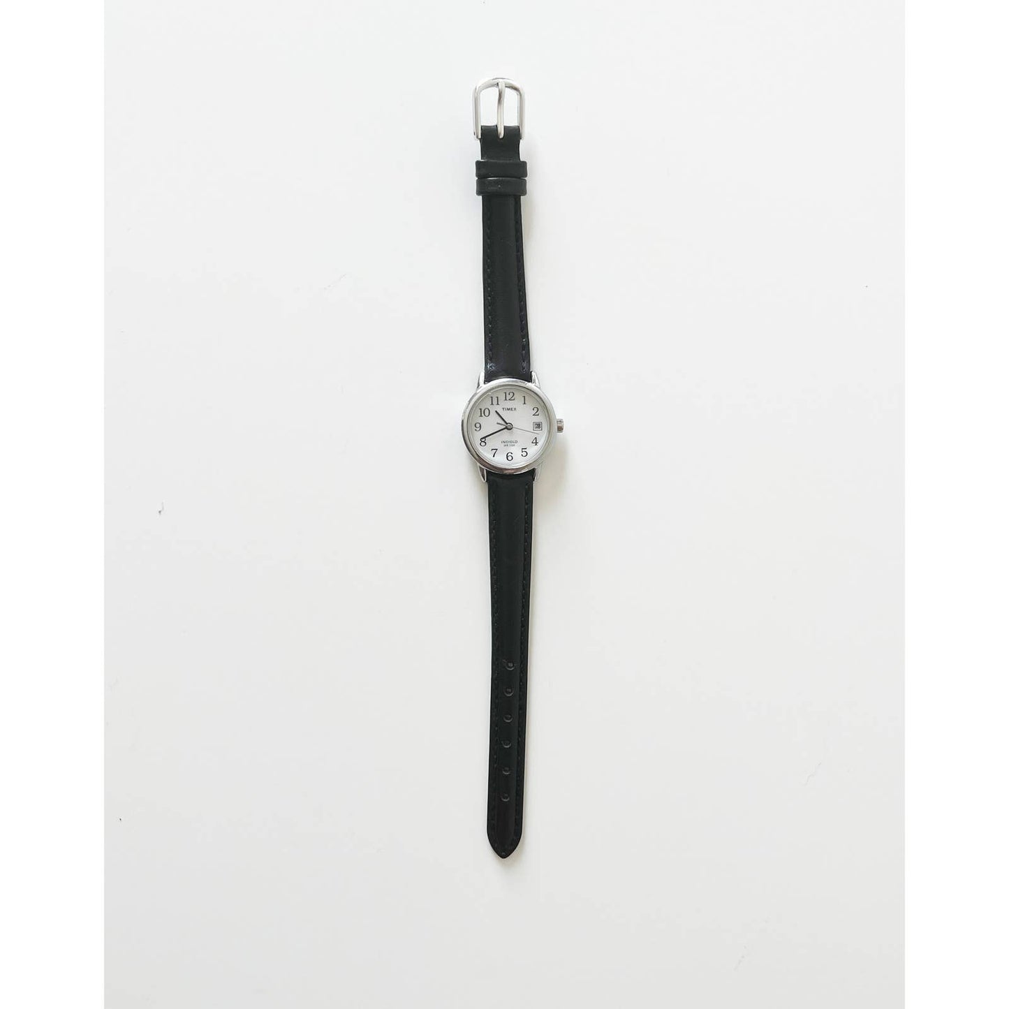 Vintage Leather Timex Watch with Silver Details | New Band and Battery