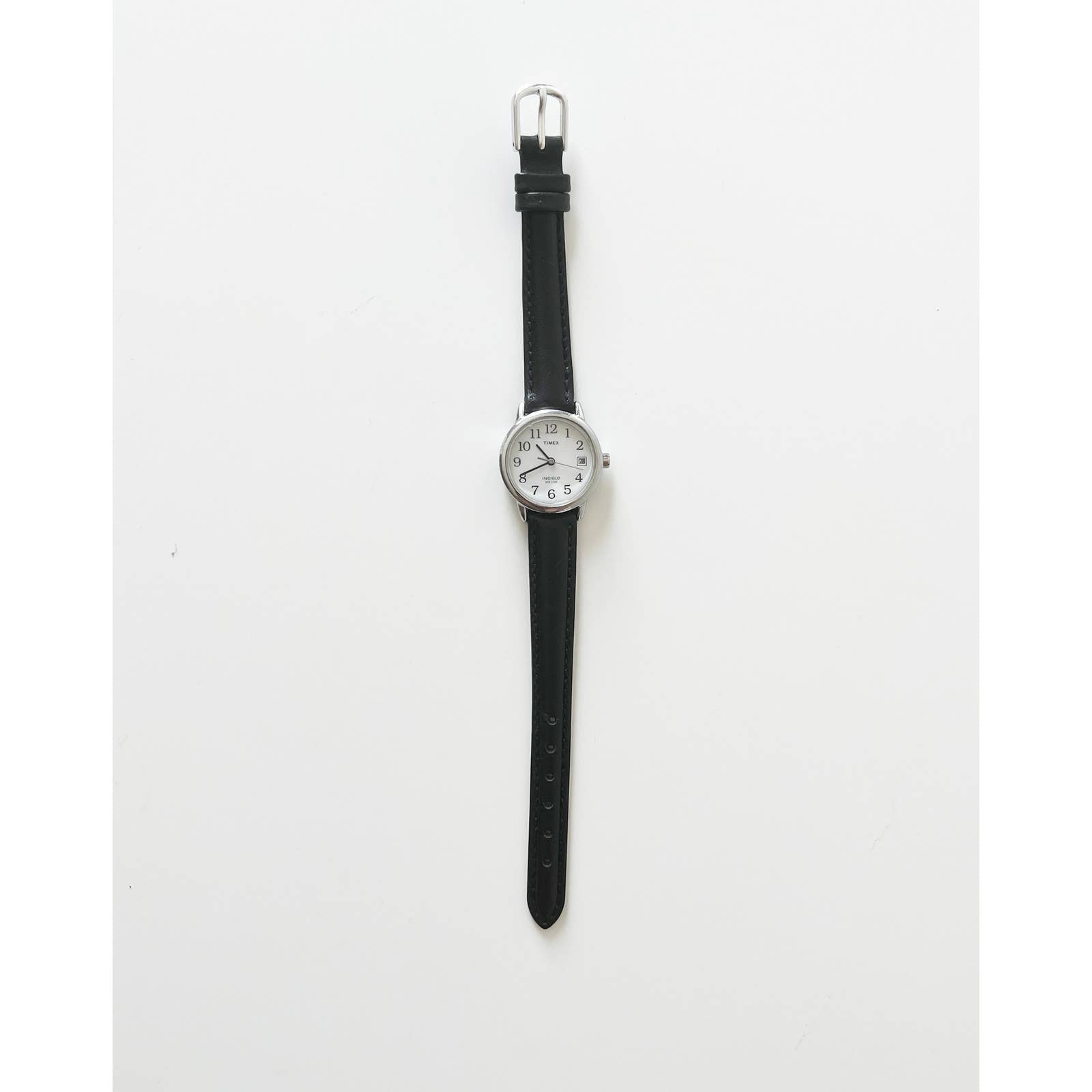 Vintage Leather Timex Watch with Silver Details | New Band and Battery
