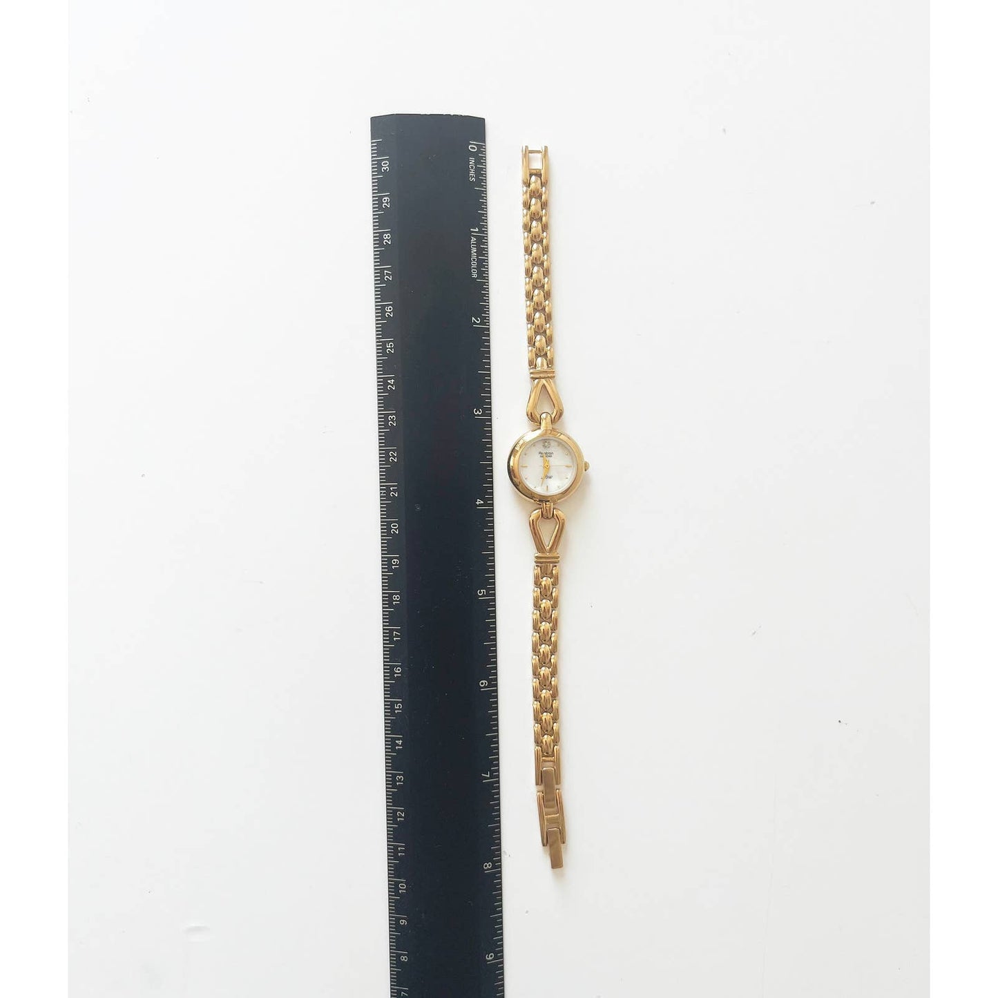 Vintage Gold Watch with Pearl Face