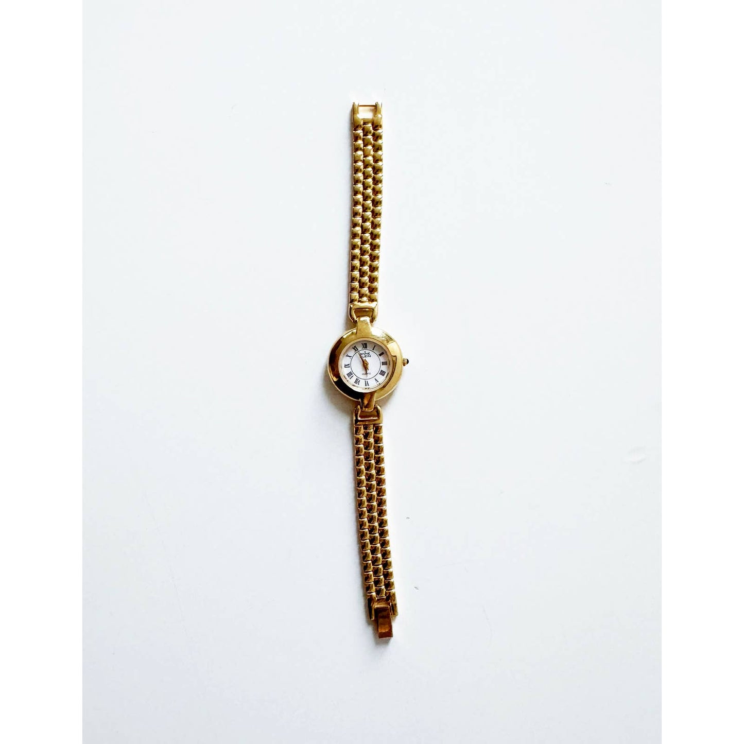 Vintage Gold Watch with Circular Face | Ann Klein