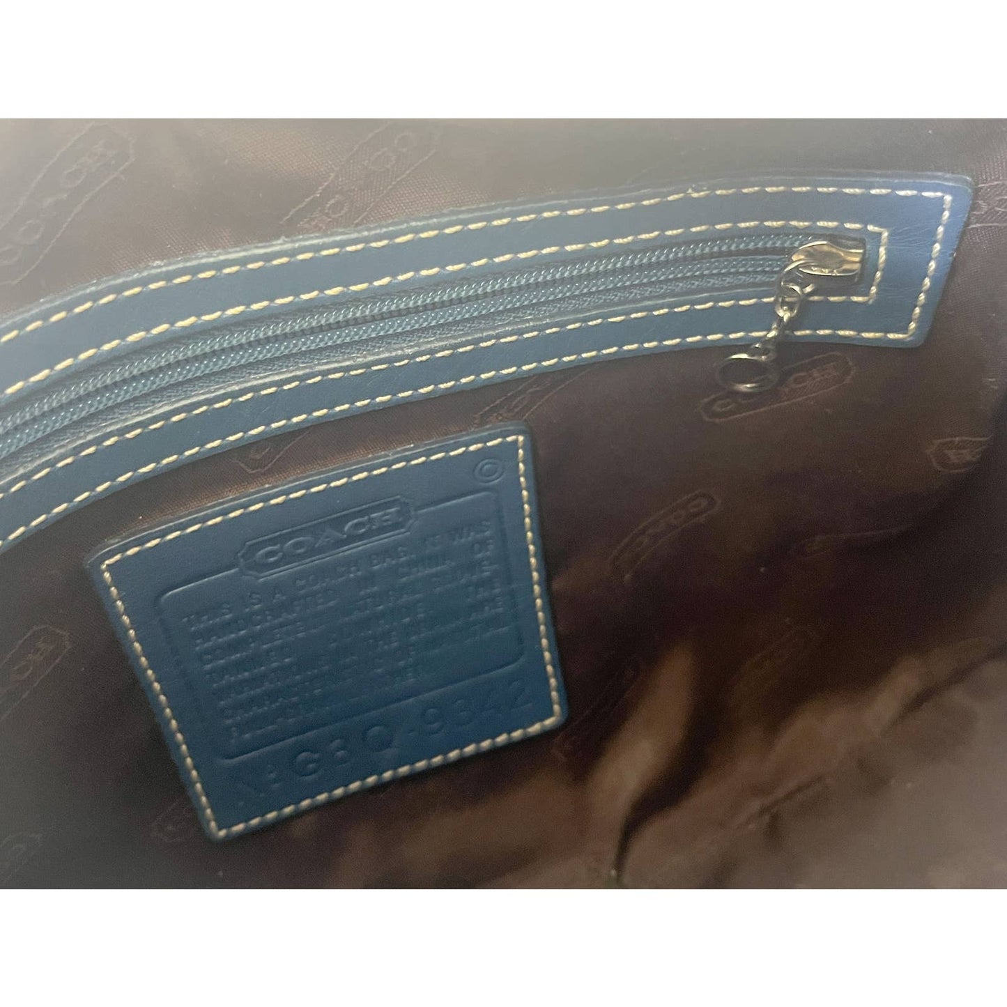 Vintage Blue Coach Shoulder Bag | Silver Buckle Ergo Style Coach Bag | Y2k Modern Purse