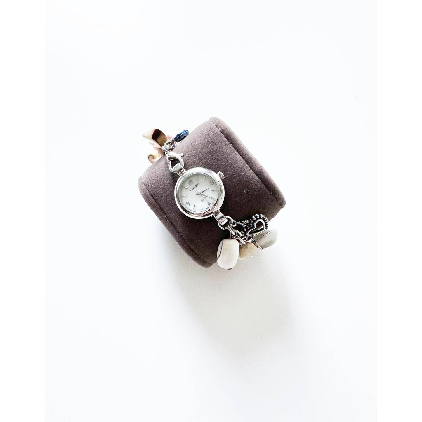 Vintage Silver Charm Bracelet Watch | Gruen