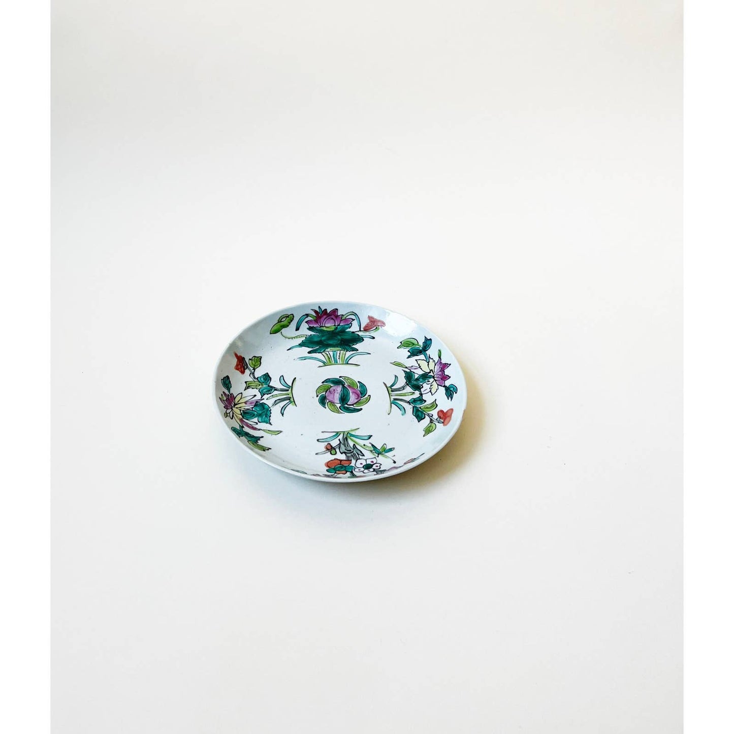 Vintage Chinoiserie Ceramic Dish