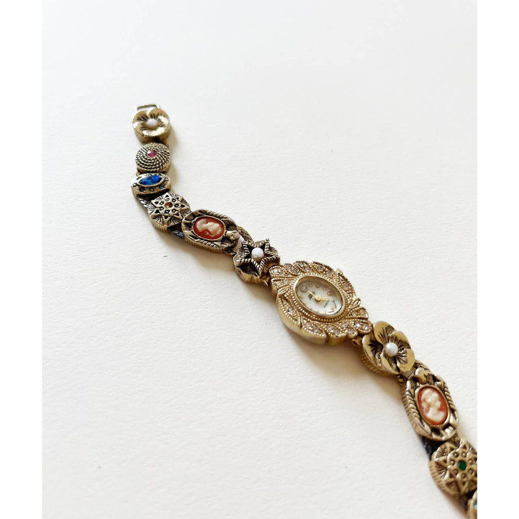 Vintage Rare Gold Charm Watch