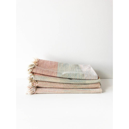 Set of 4 Vintage Pastel Napkins