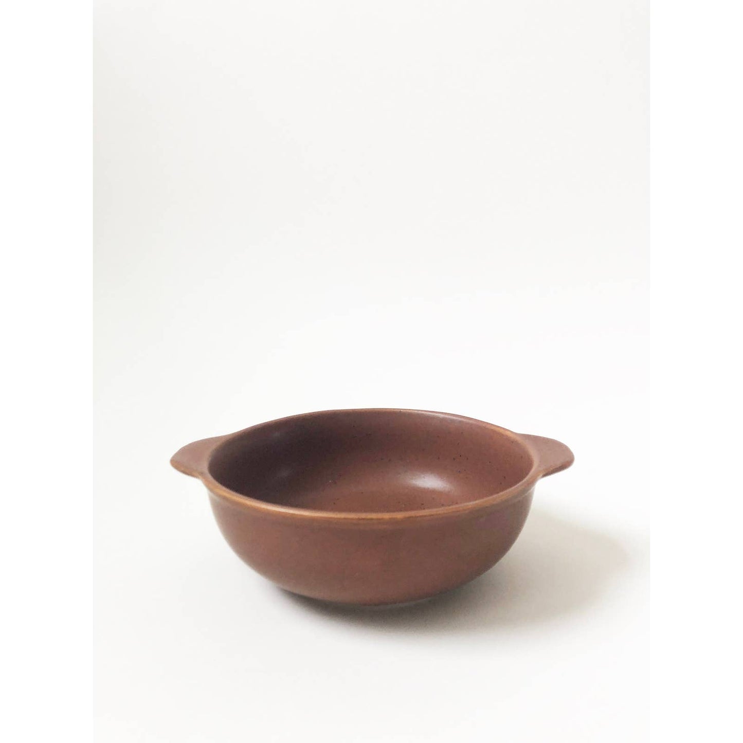 Deep Orange Stoneware Small Speckled Bowl