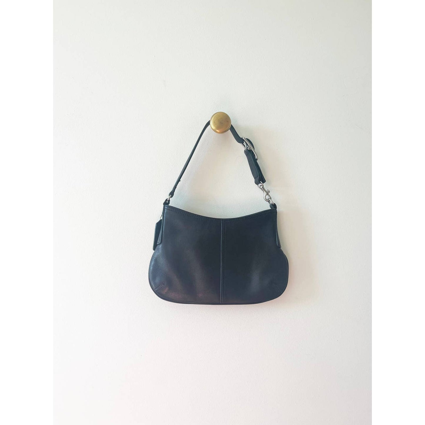 Vintage 90s Black Coach Mini Handbag