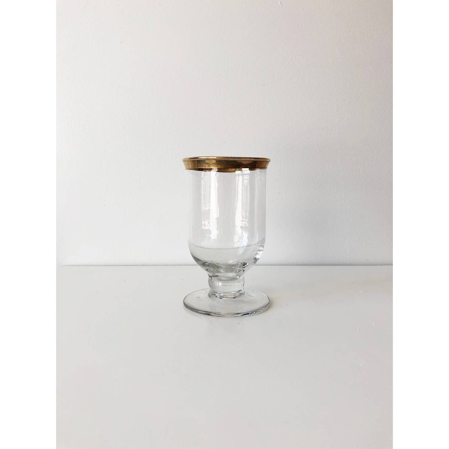 Vintage Glass Goblet Cup