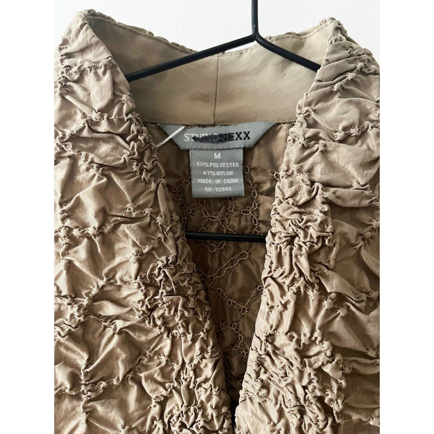 Vintage Gold Popcorn Jacket with Bell Sleeves
