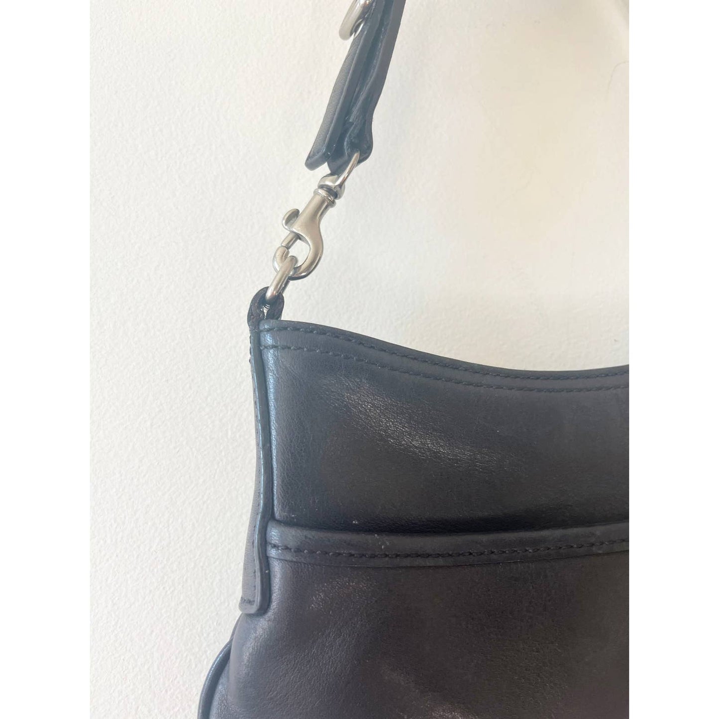Vintage 90s Black Coach Mini Handbag