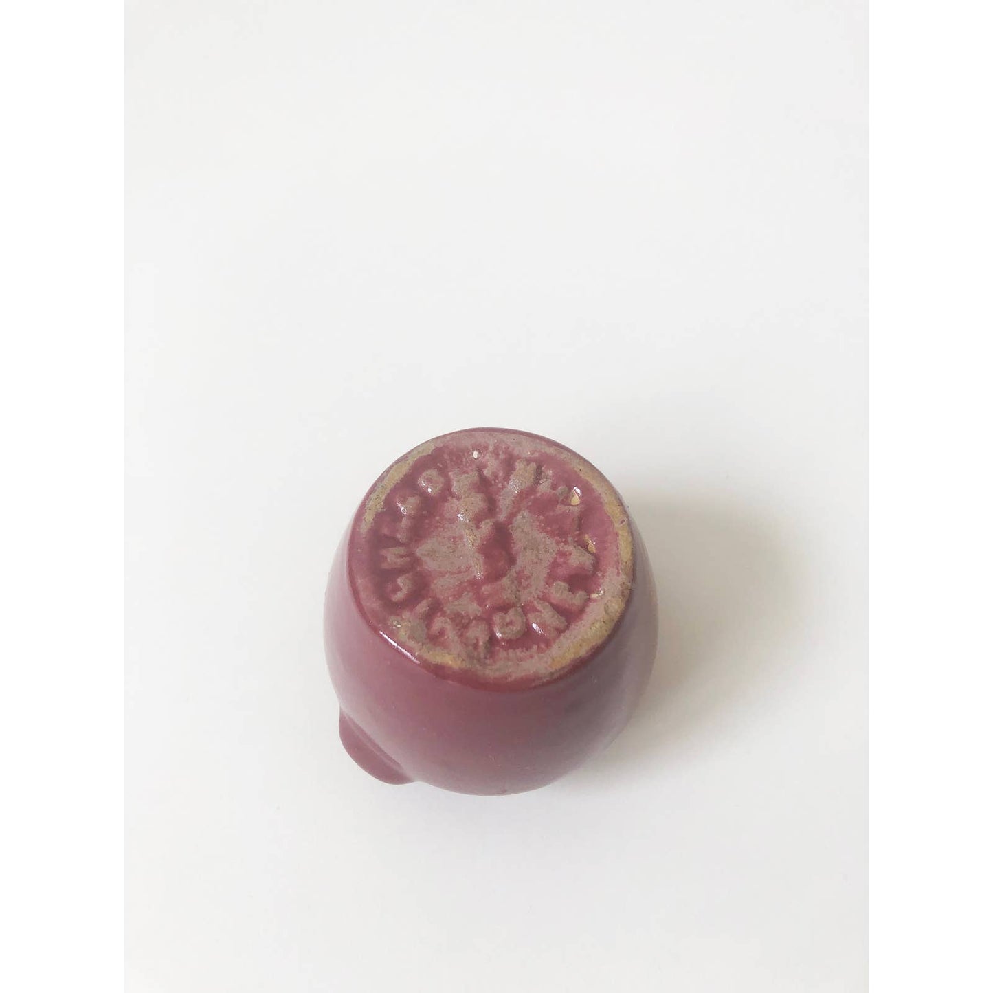 Vintage Mini Maroon Bud Vase