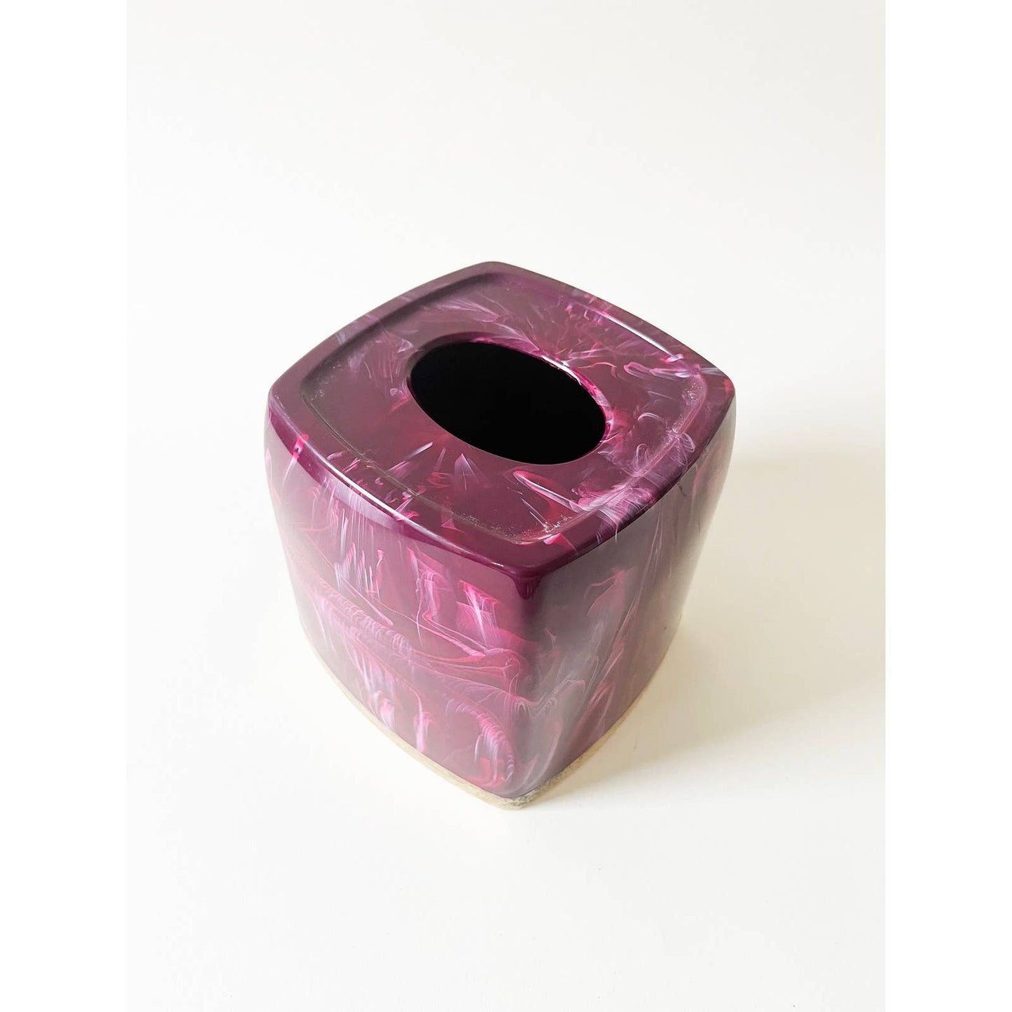 Vintage Marbleized Maroon Tissue Paper Cover
