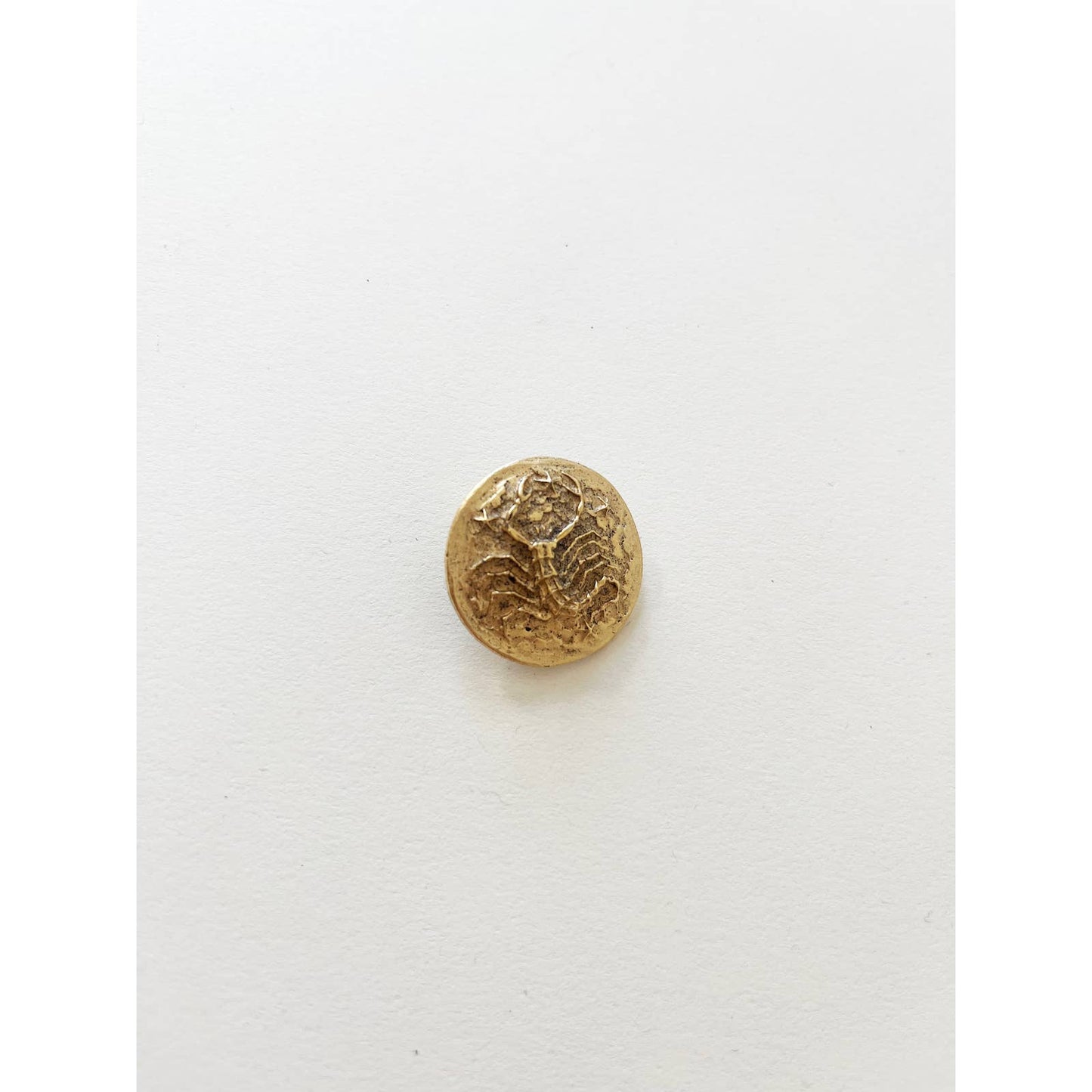 Scorpio Brass Brooch - Les Bernard Inc