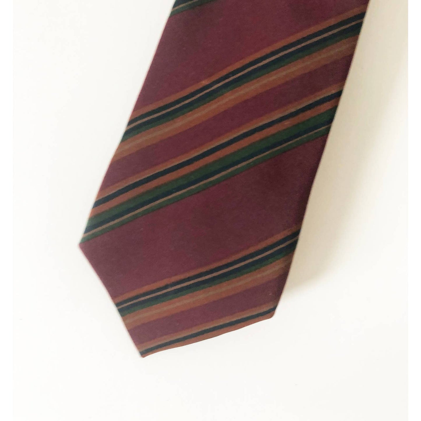 Vintage Silk Balenciaga Striped Tie