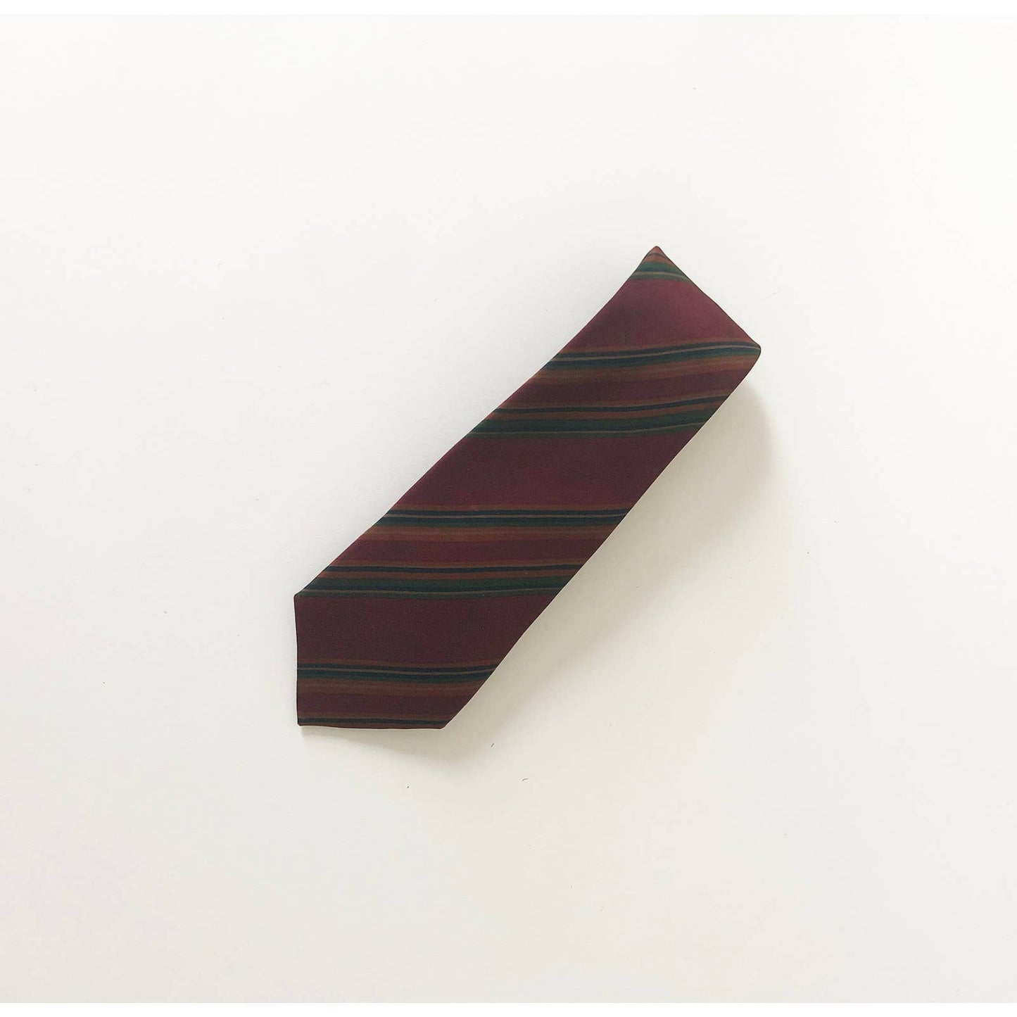 Vintage Silk Balenciaga Striped Tie