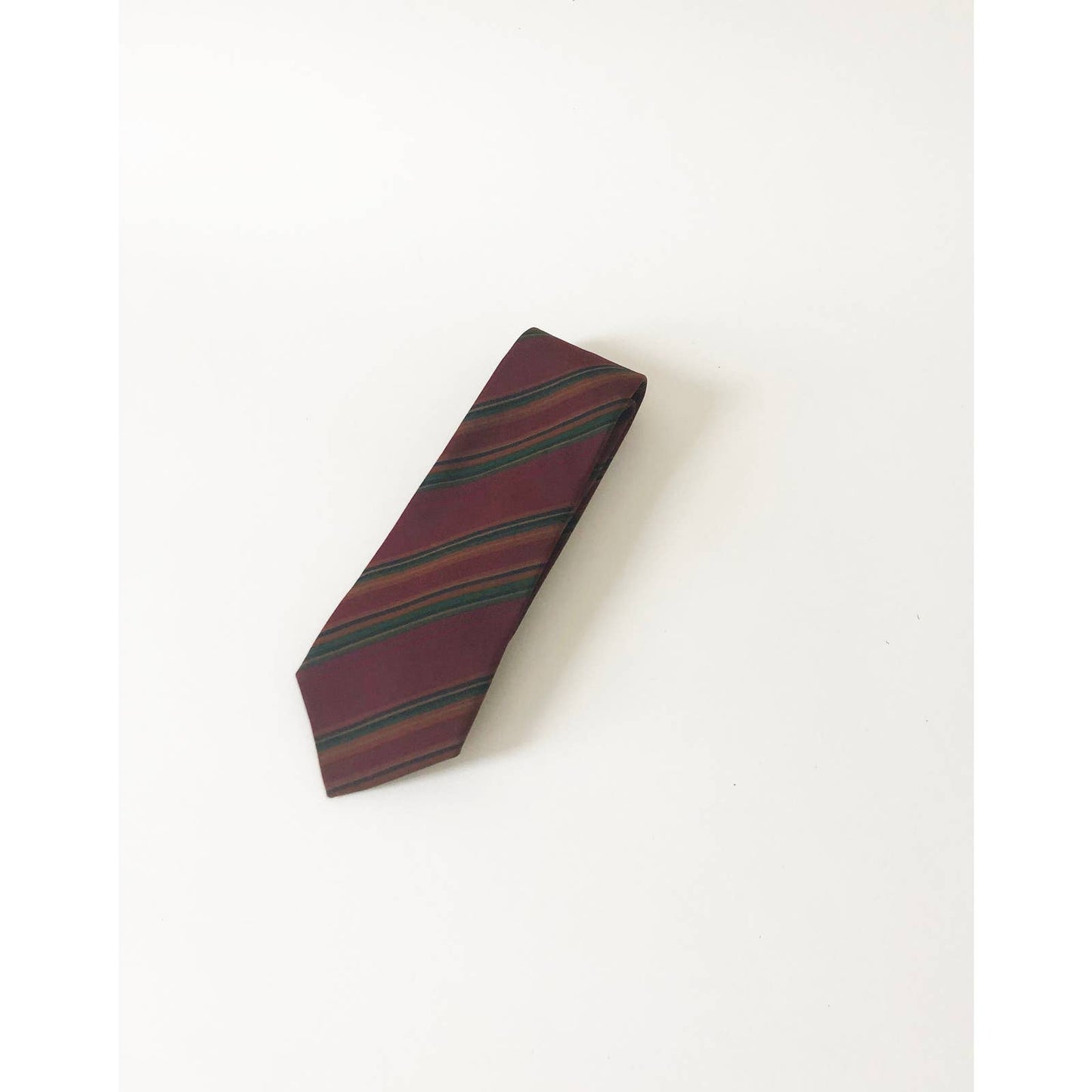 Vintage Silk Balenciaga Striped Tie