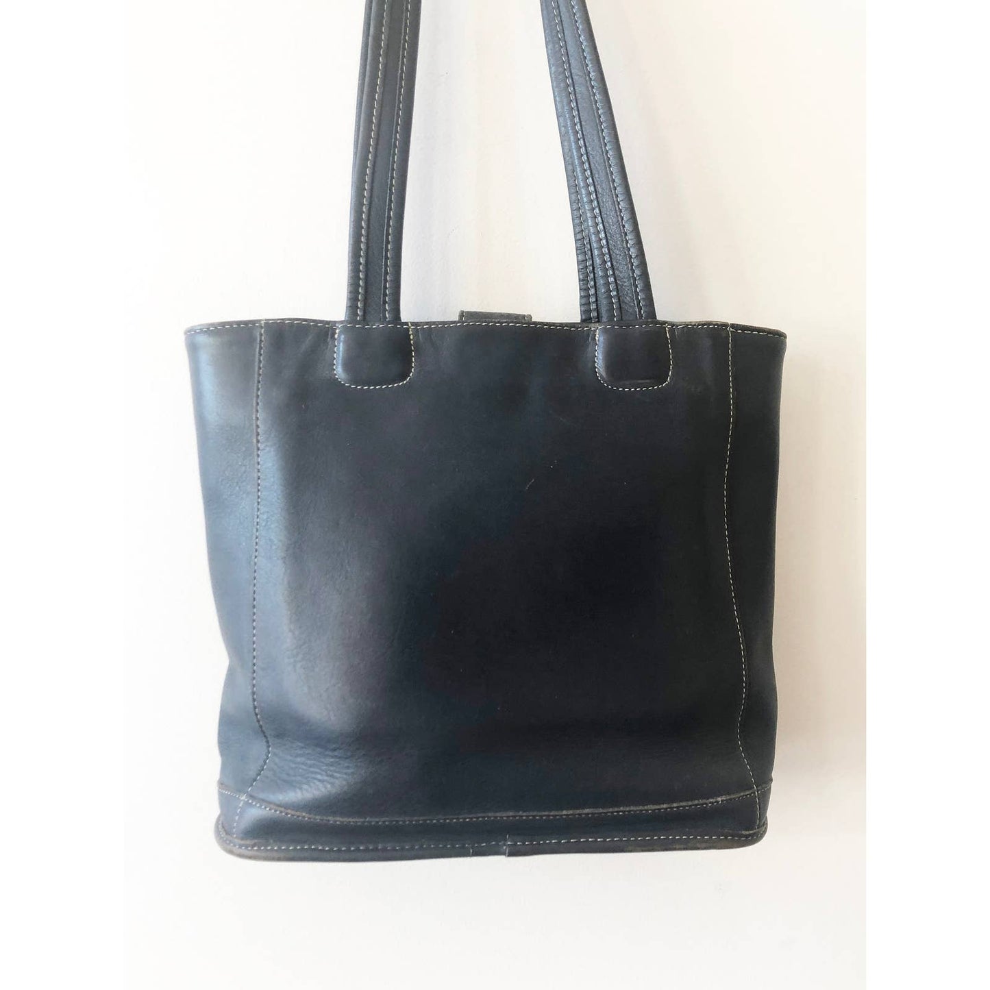 Vintage Coach Bucket Bag Large Dark Navy Shoulder Bag