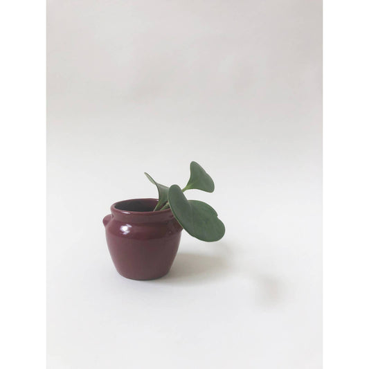 Vintage Mini Maroon Bud Vase