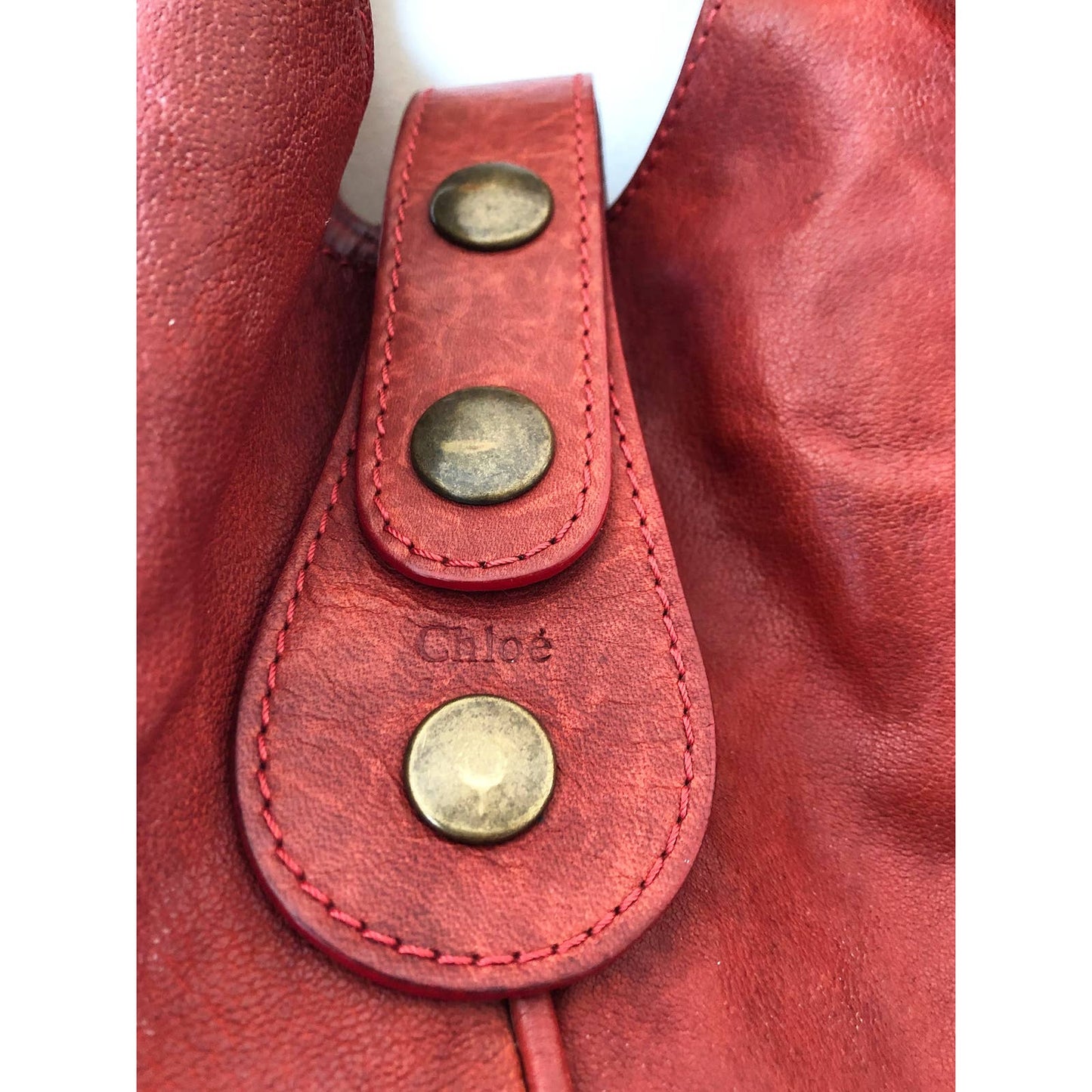 Chloé Silverado Burnt Orange Iconic Leather Shoulder Bag