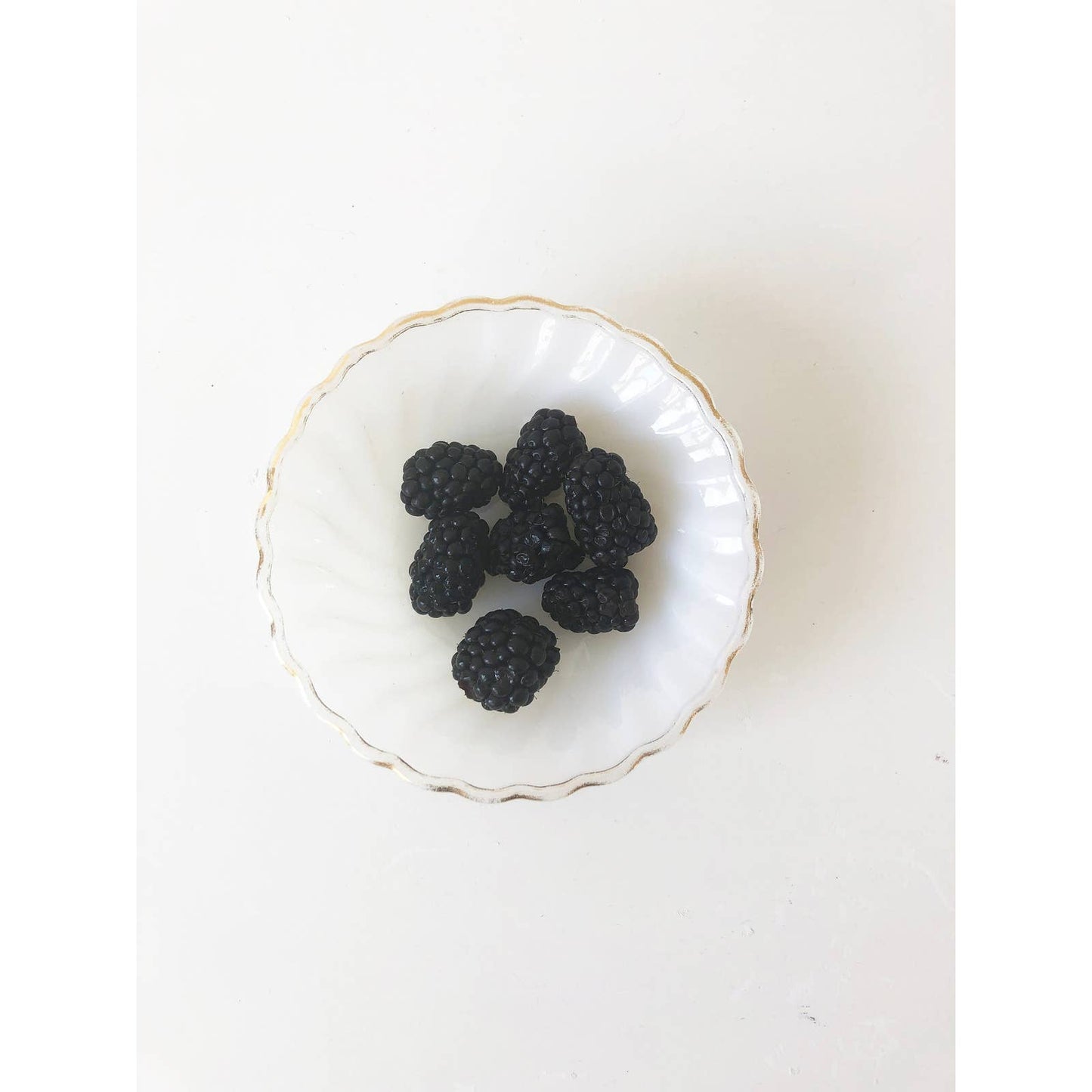 Vintage White Milk Glass Scalloped Shaped Ring Dish