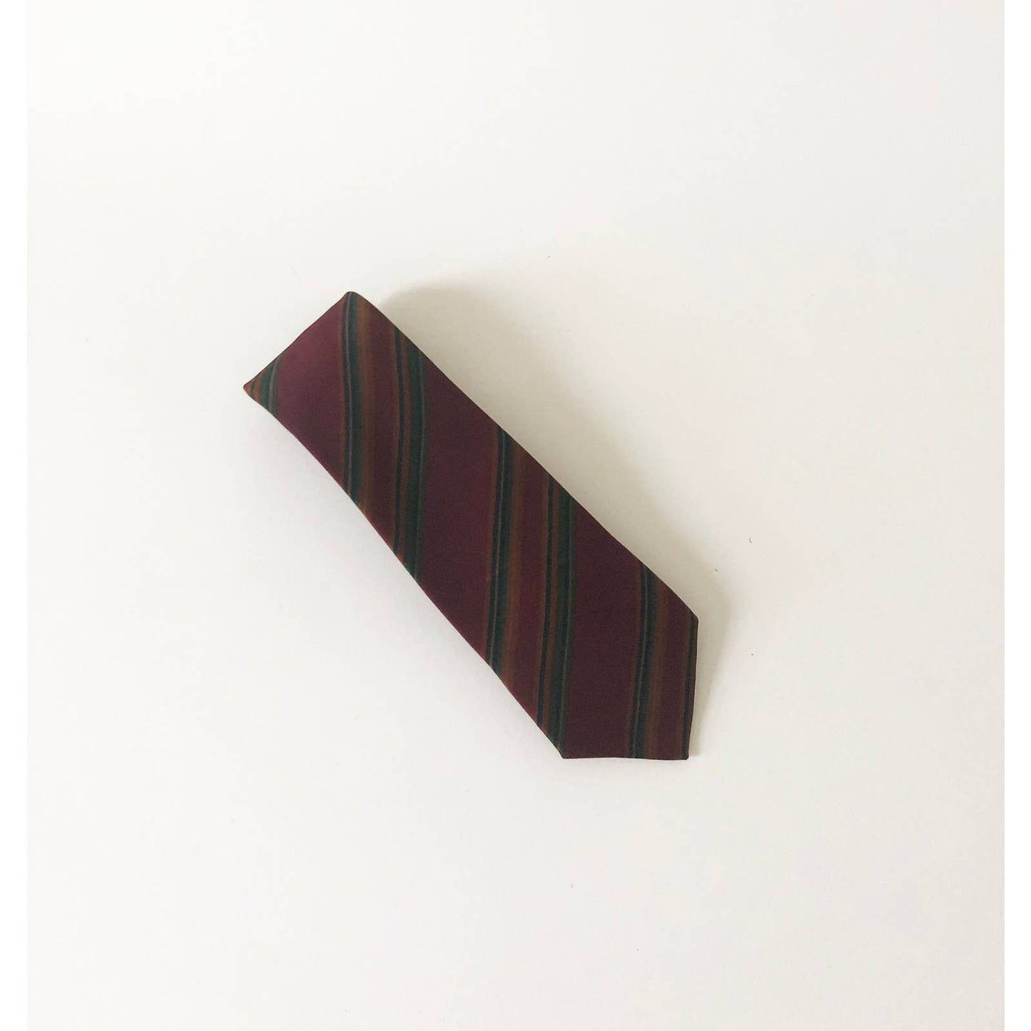 Vintage Silk Balenciaga Striped Tie