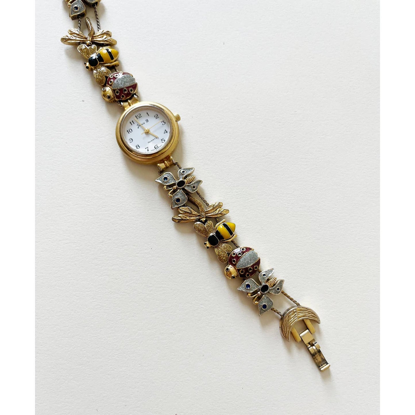 Vintage Rare Whimsical Insect Bracelet Watch