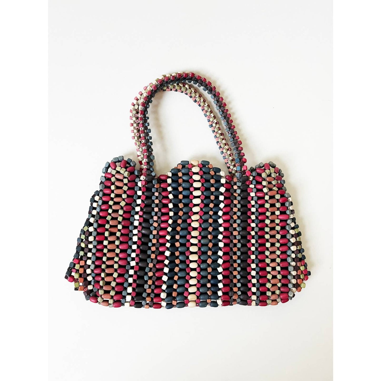 Jewel Tone Bead Handbag