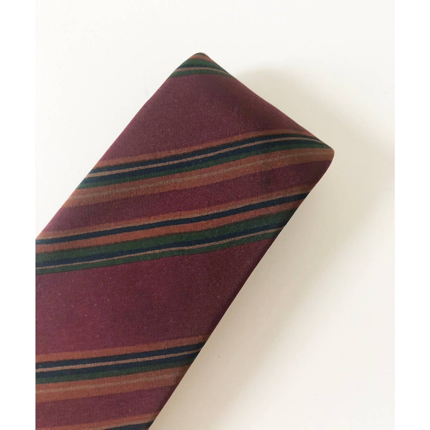 Vintage Silk Balenciaga Striped Tie