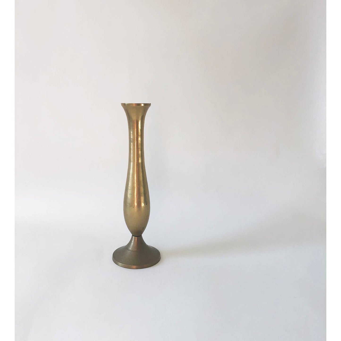 Vintage Tall Brass Vase
